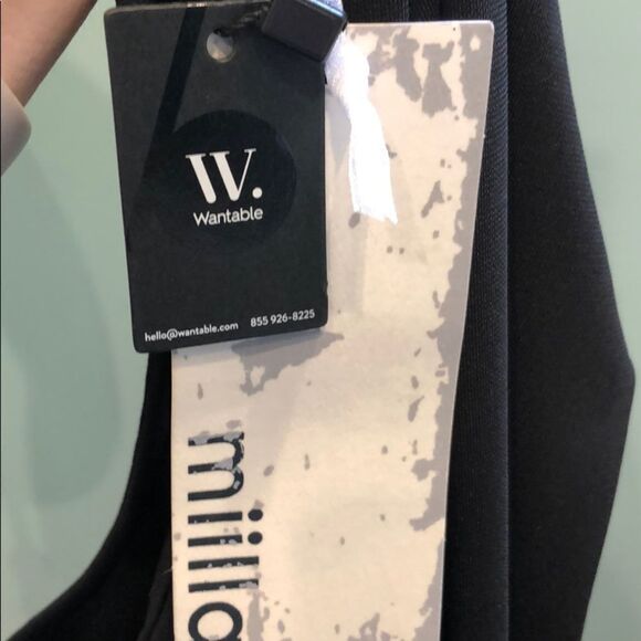 👗 Black Midi Drape Dress - Size Small - NWT - Picture 5 of 5